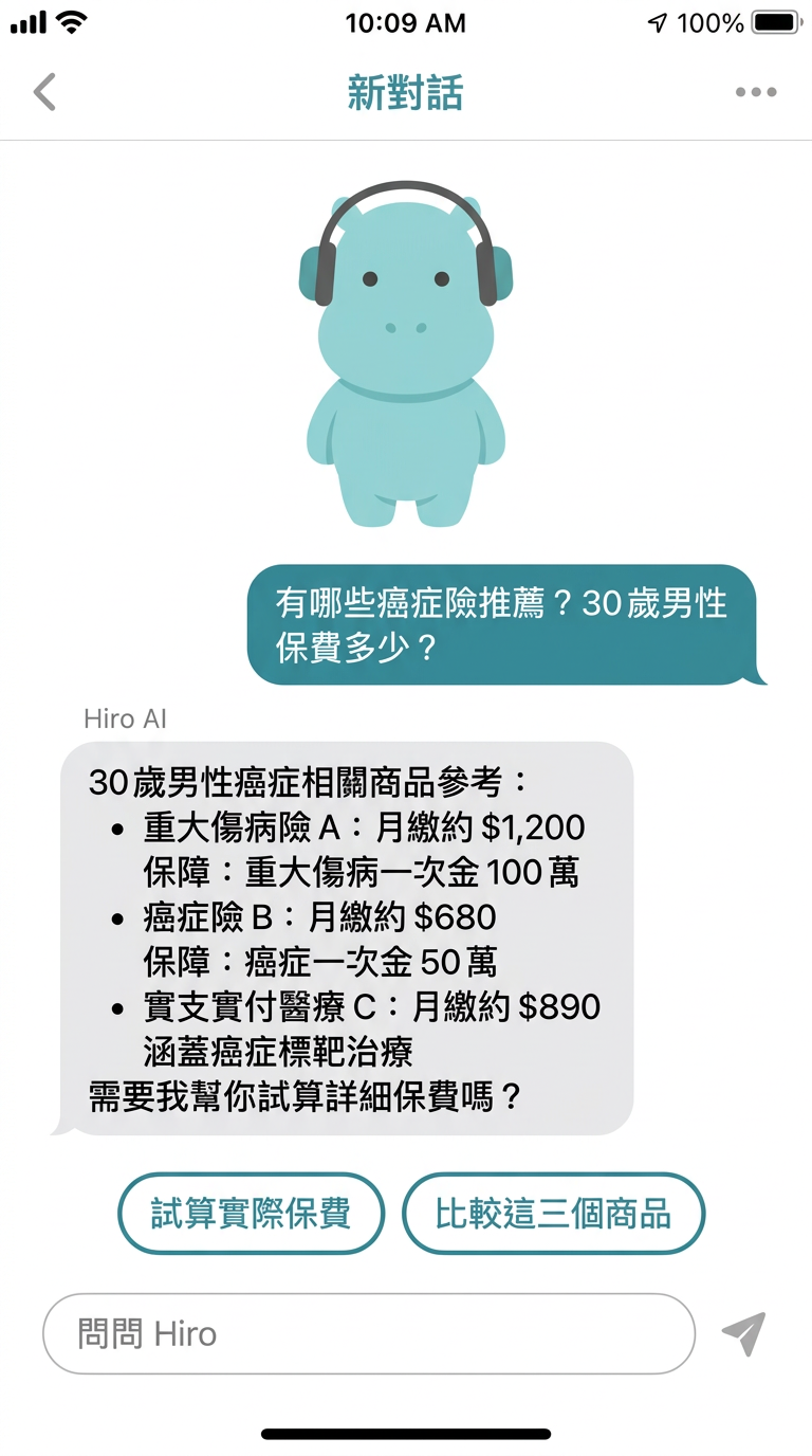 HiroAI 商品查詢示意圖